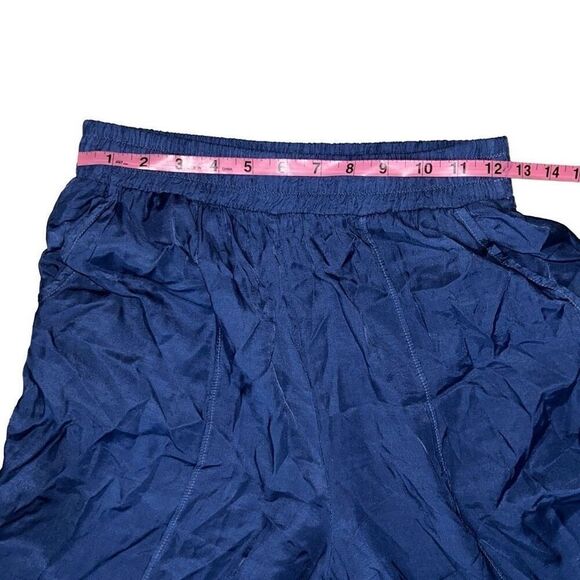 Stateside Blue Wide Leg Elastic Waist Pull-On Pants Pockets USA Made Sz S Small - Picture 4 of 7